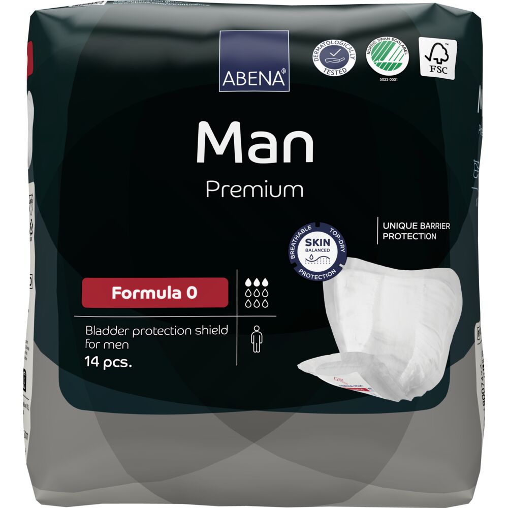Abena Man Formula 0 Inkontinensskydd för män | 14 st