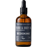 Man Skägg och kroppsolja