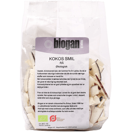 Biogan Rå kokos med skal Ekologisk | 175 g