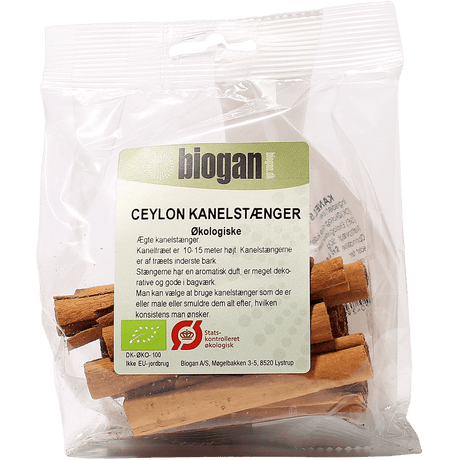 Biogan Kanel Hel Ceylon Ekologisk | 50 g