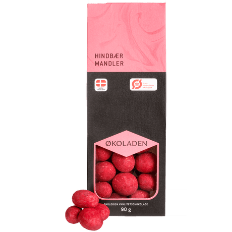 Økoladen Hallon Mandlar | 90 g