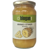 Biogan Ananas i Bitar Ekologisk | 340 g
