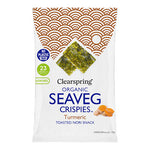Clearspring Tång Chips | Gurkmeja EKO (Seaveg Crispies)