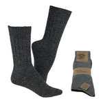 Alpaka Ullstrumpor Mörkgrå & Grå Tunna 2-pack | Strl. 43/46
