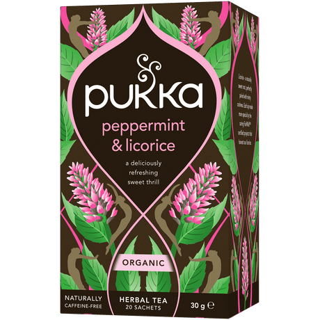 Pukka Pepparmynta & Lakrits Te Ekologisk | 20 påsar