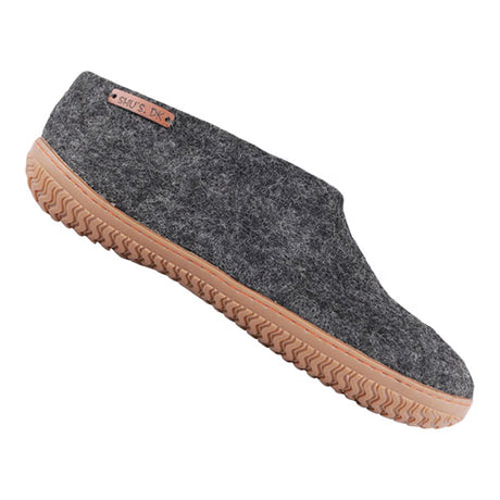 SHU`S hjemmesko med gummi sål - Dark grey 36