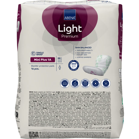 Light Mini Plus 1A Kroppsformat Inkontinensskydd med tejp, Premium