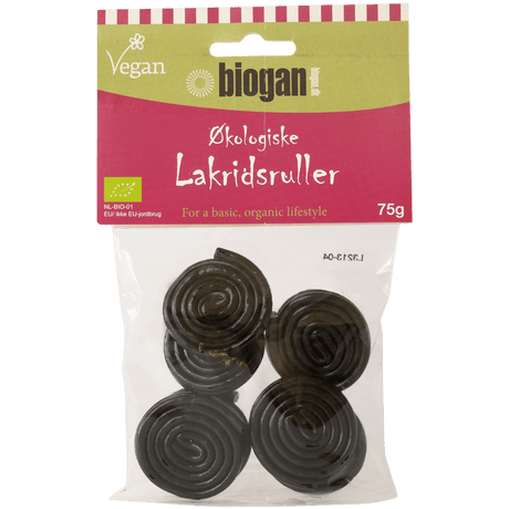 Biogan Lakritsrulle Ekologisk | 75 g