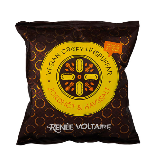 Crispy Linspuffar Jordnöt & Havssalt EKO Vegan