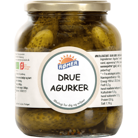 Rømer Gurkor Sur, Söt Ekologisk | 680 g