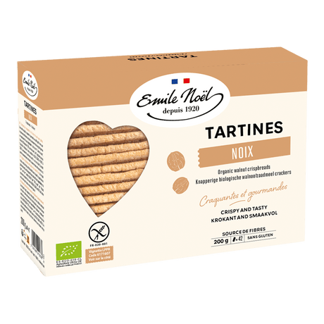 Emile Noël Knäckebröd m valnöt glutenfri Ekologisk | 200 g