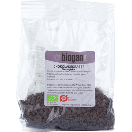 Biogan Chocolate Drops Ekologisk | 200 g
