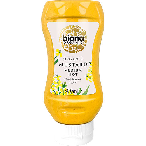 Biona Organic Senap Medium Stark (Squeezy) Ekologisk | 300 ml