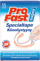 Specialtejp Underkäksproteser