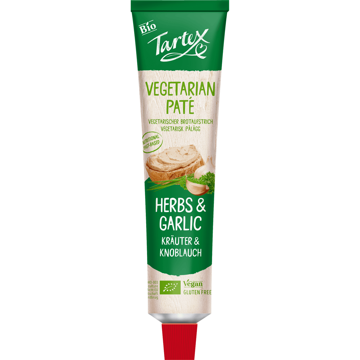 Tartex Paté Tube Økologisk | Vitlök & Örter