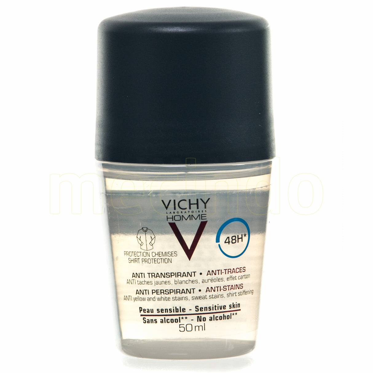 Vichy Homme Anti-Perspirant Shirt Protection Deo Roll-on 48Hr