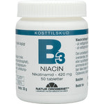 Natur-Drogeriet Niacin Nikotinamid 420 Mg | 50 tabl.