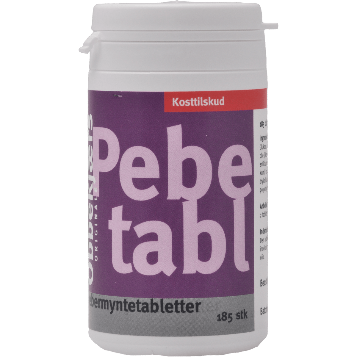 Obbekjærs Pepparmint | 185 tabletter