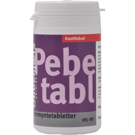 Obbekjærs Pepparmint | 185 tabletter