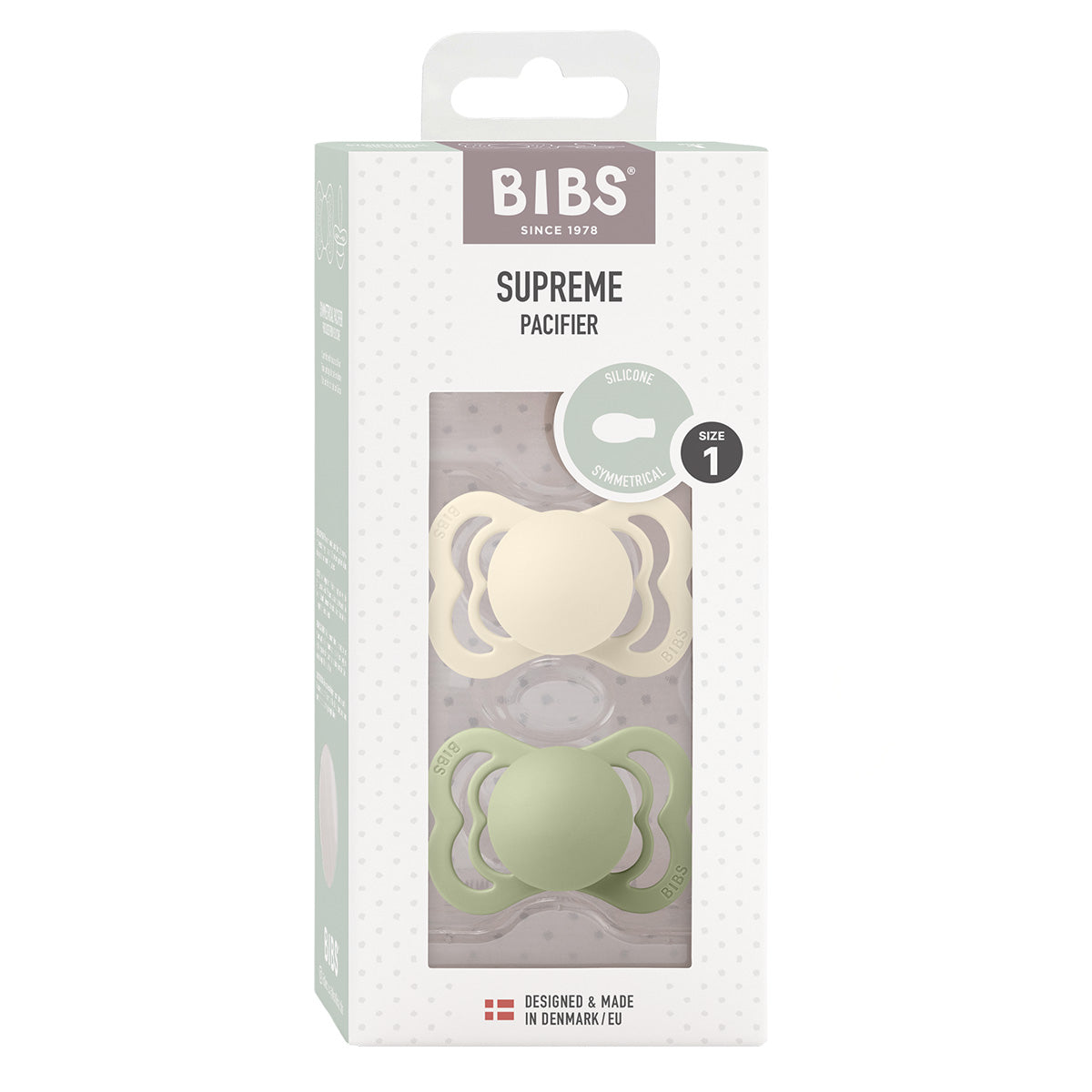 Supreme Silicone 0-6mån (Ivory/Sage) 2 st