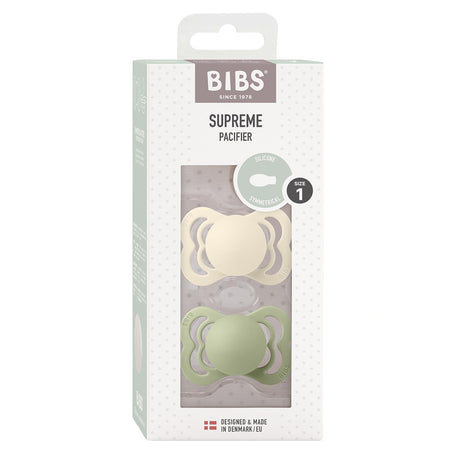 Supreme Silicone 0-6mån (Ivory/Sage) 2 st