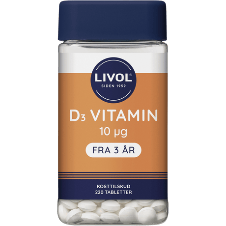 Livol D3-Vitamin | 220 tabletter