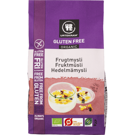 Urtekram Fruktmüsli Glutenfri Ekologisk | 400 g