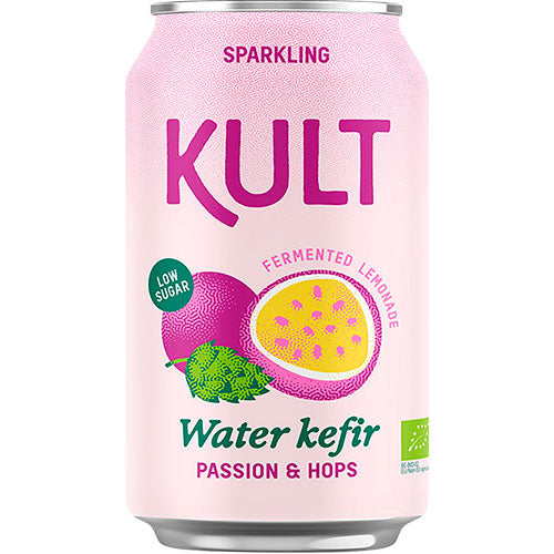 KULT Vattenkefir 33 cl | Passionsfrukt & Humle