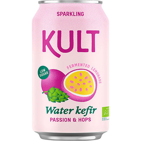 KULT Vattenkefir 33 cl | Passionsfrukt & Humle