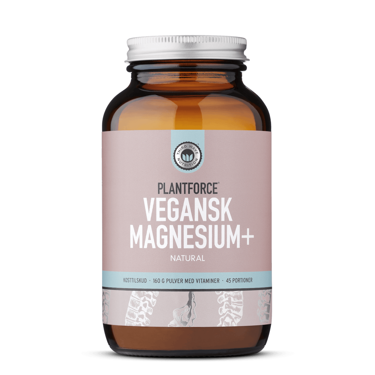 Plantforce Vegansk Magnesium + Naturligt | 160 g