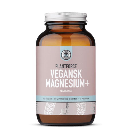 Plantforce Vegansk Magnesium + Naturligt | 160 g