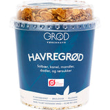 Havregrynsgröt m. solbär, kanel, mandlar, dadlar Eko & rörsocker