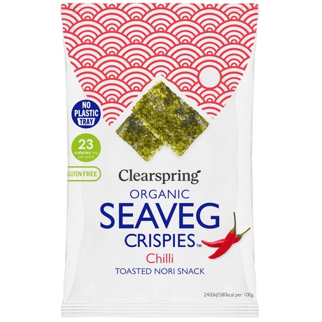 Clearspring Tång Chips | Chili EKO (Seaveg Crispies)