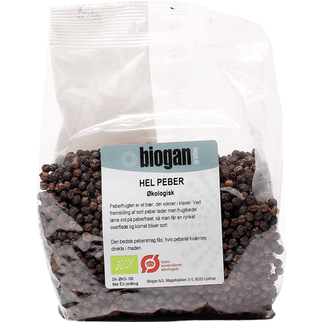 Biogan Hel Peppar Ekologisk | 250 g