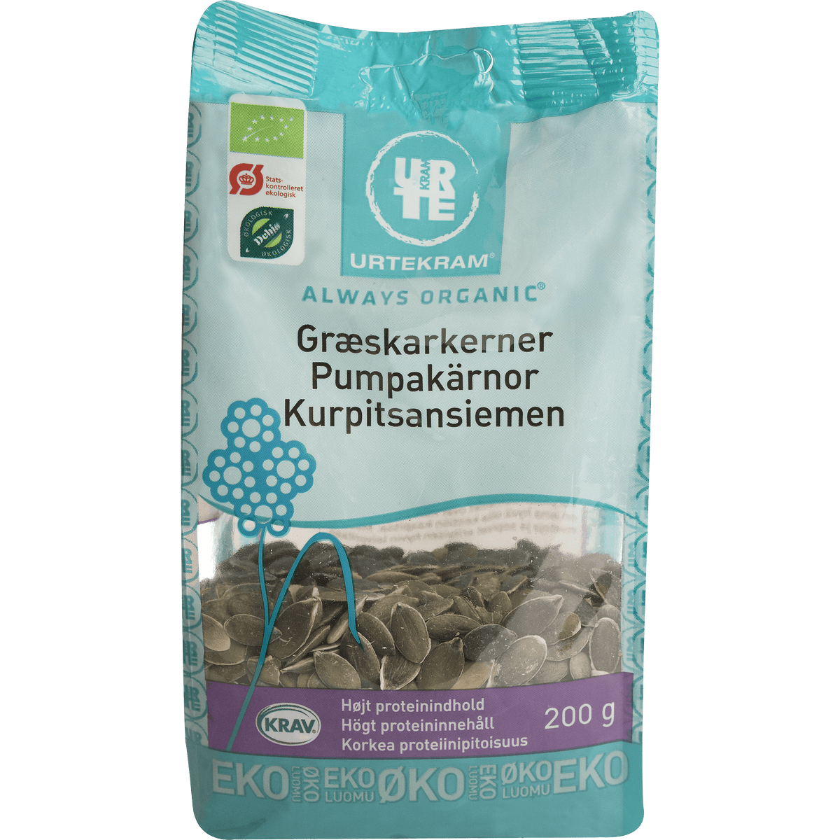 Urtekram Pumpakärnor Ekologisk | 200 g