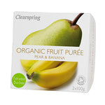 Clearspring Fruktpuré | Banan, Päron EKO