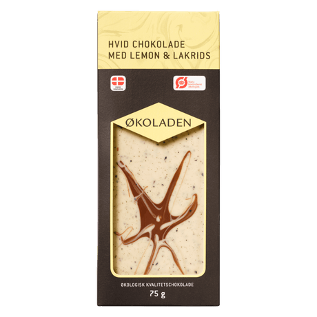 Økoladen Choklad Økologisk | Vit lemon/lakrits