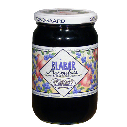 Blåbärsylt med äpple