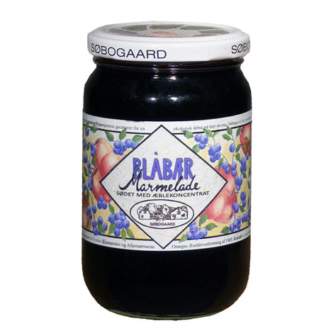 Blåbärsylt med äpple