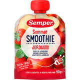 Sommarsmoothie med äpple och jordgubbar från 6 mån.