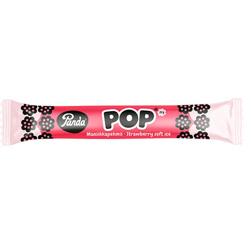 POP Fylld Lakritsstång - Jordgubbssmak