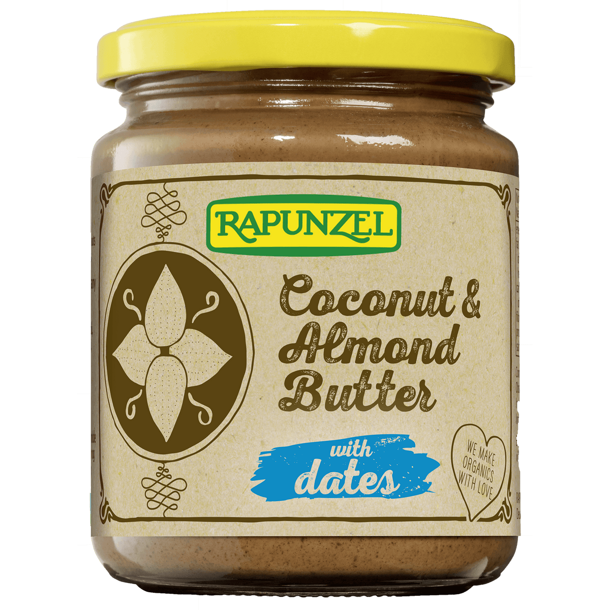Rapunzel Kokos-och Mandelsmør med dadlar Ekologisk | 250 g