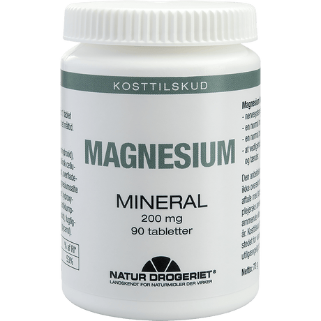 Natur-Drogeriet Magnesium 200 Mg | 90 tabletter