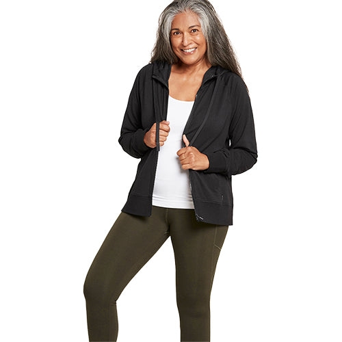 Women´s Weekend Zip-Up Hoodie sort str. S
