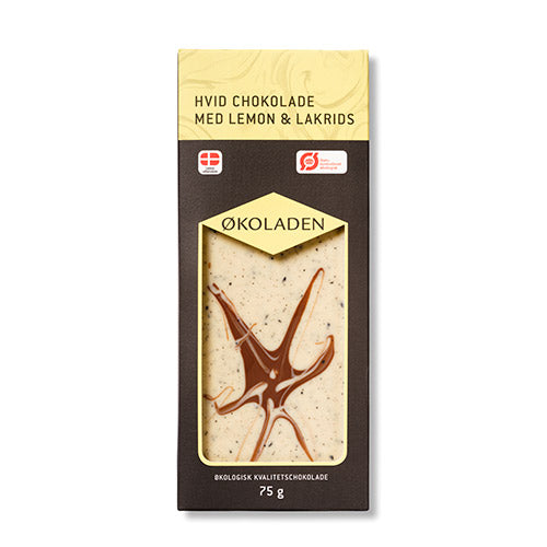 Choklad vit citron/lakrits EKO
