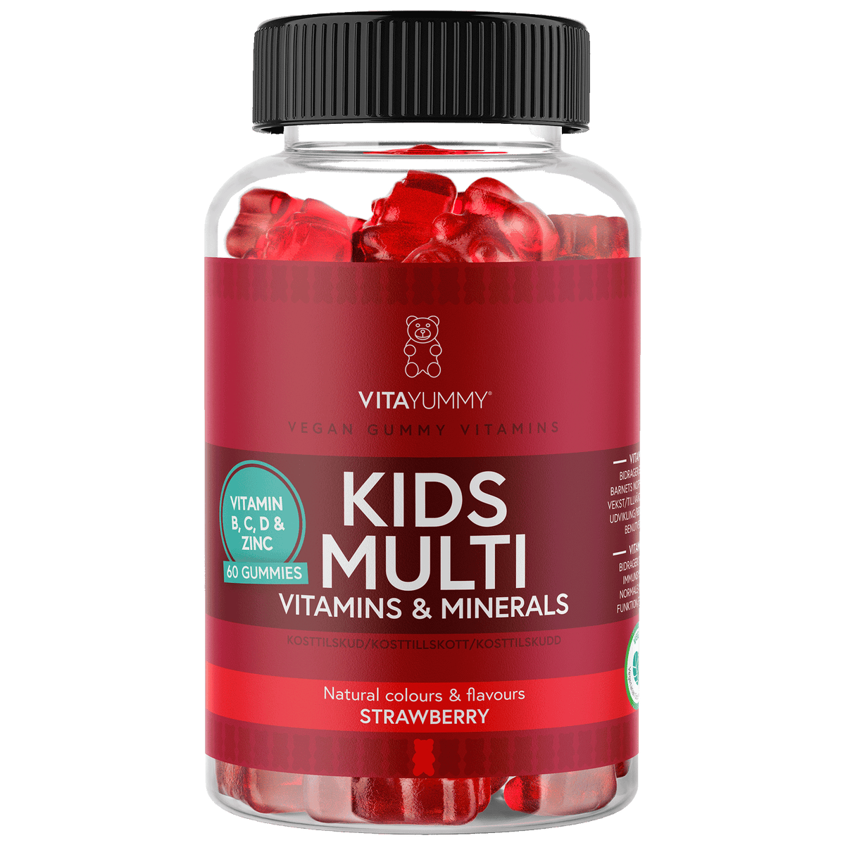 VitaYummy Kids Multi Strawberry | 60 st