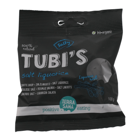 Terrasana TubiS Lakrits Skuren Salt Ekologisk | 100 g