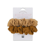 Hår Scrunchie Gyllene/Sand Plastfri 2 St