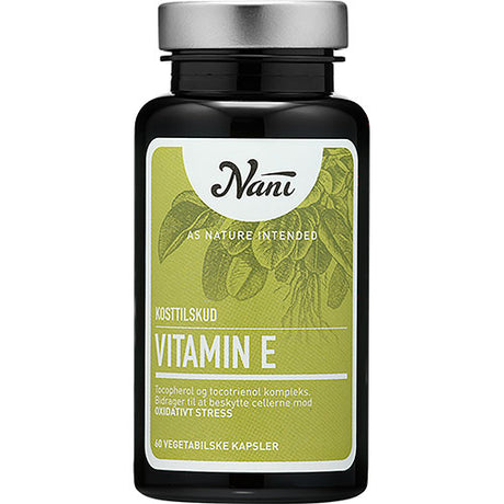 Nani E-vitamin 100 % vegetabilsk | 60 kapslar