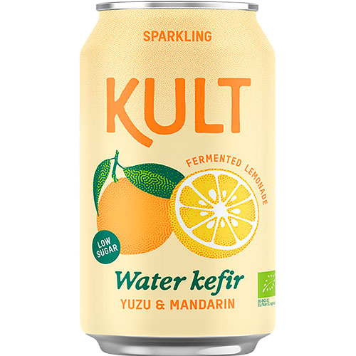KULT Vattenkefir 33 cl | Yuzu & Mandarin